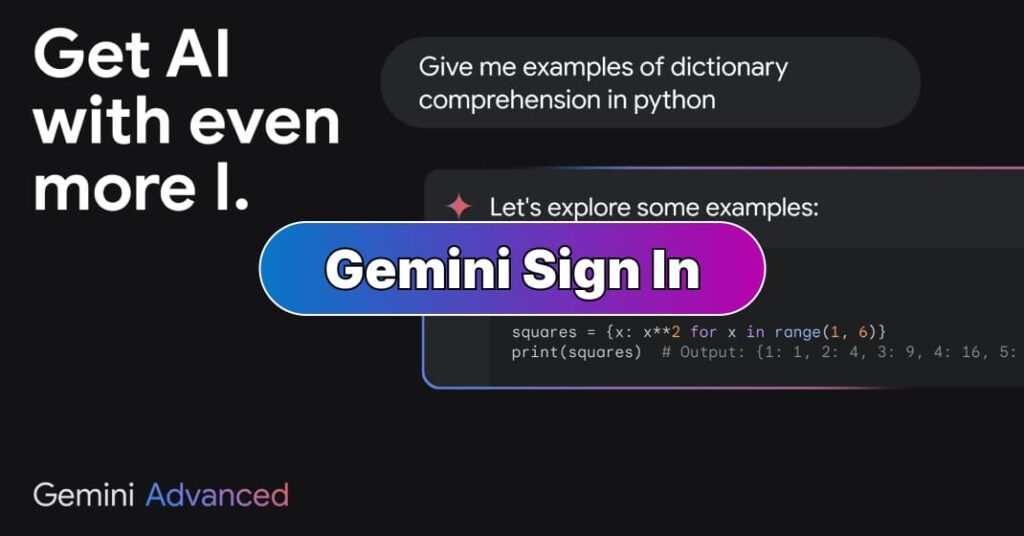 Gemini Sign In