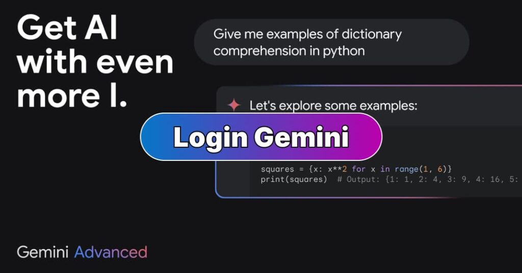 Login Gemini